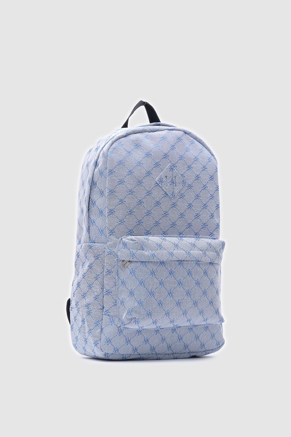 Stylish Denim Pattern Backpack