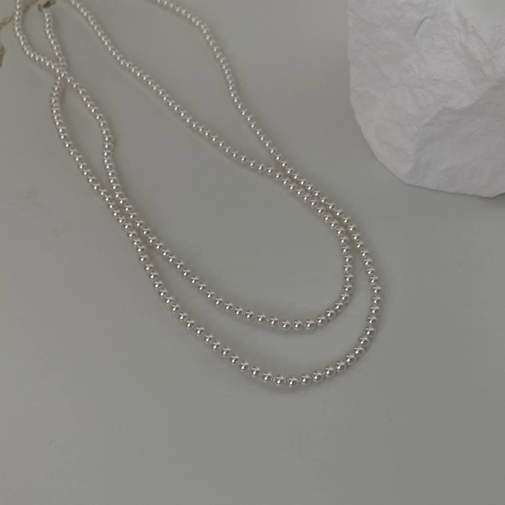 Elegant Pearl Bead Necklace