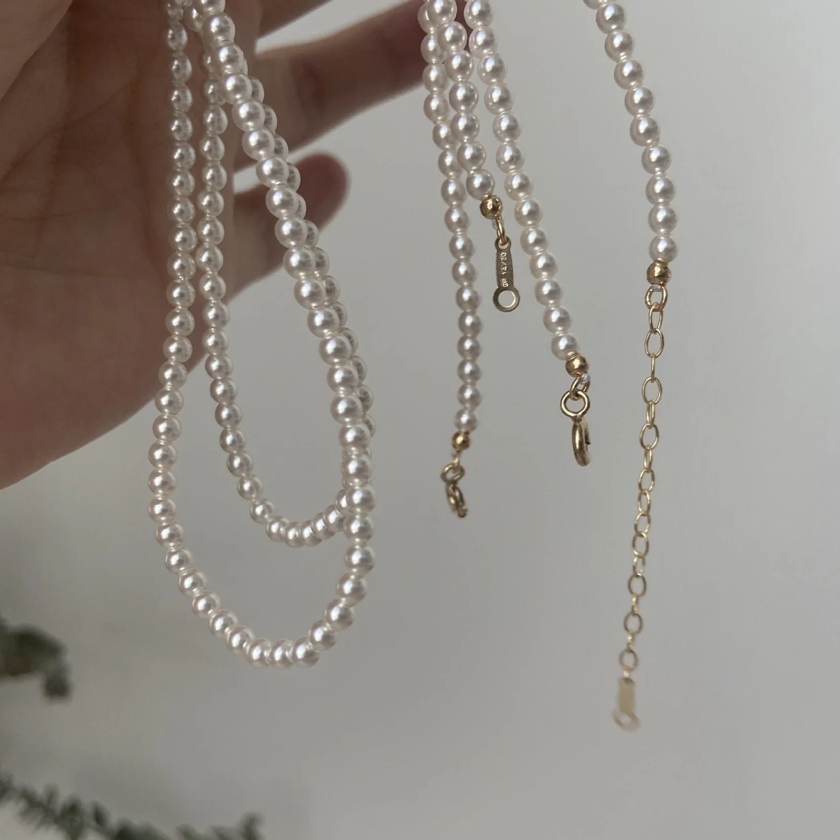 Elegant Pearl Bead Necklace