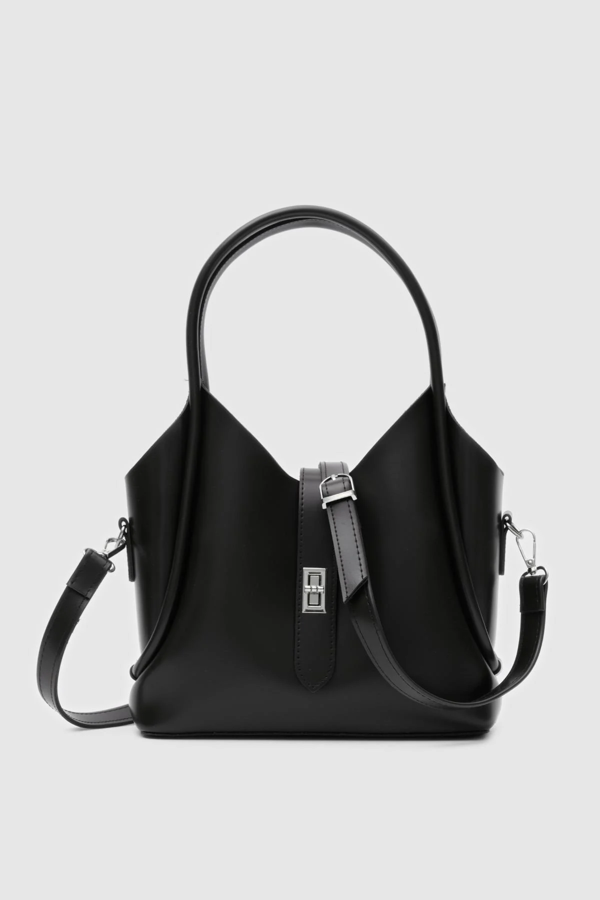 Elegant Black Modern Handbag