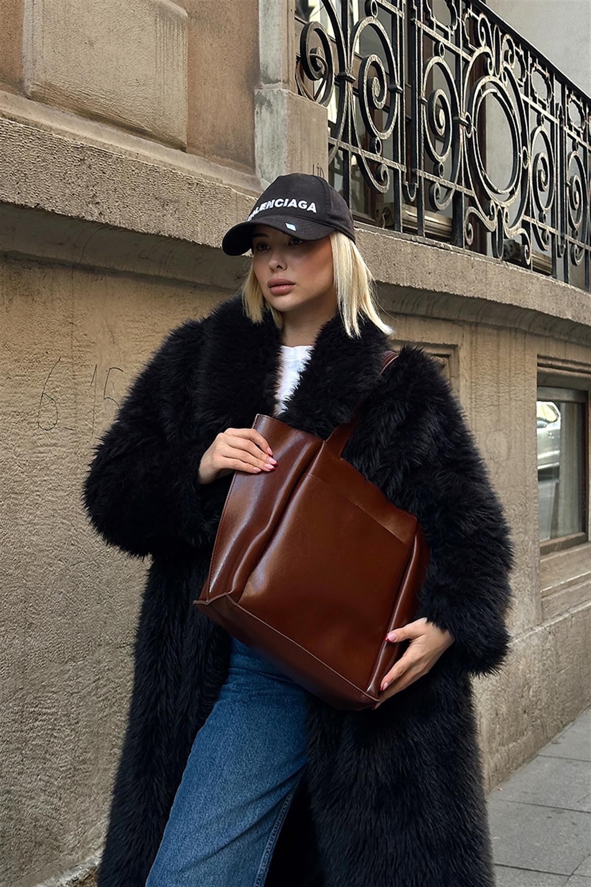 Stylish Brown Tote Bag