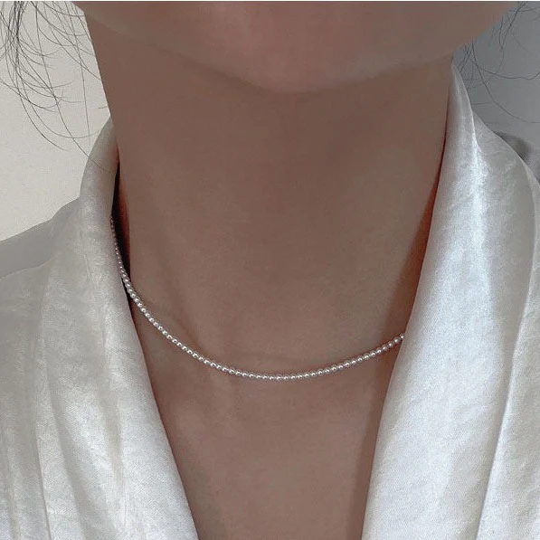 Elegant Pearl Bead Necklace