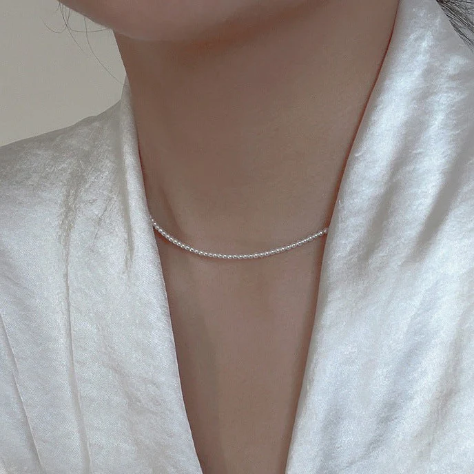 Elegant Pearl Bead Necklace