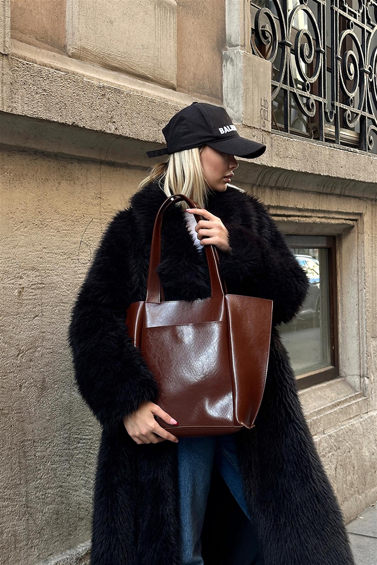Stylish Brown Tote Bag
